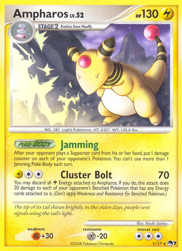 Ampharos — carte 1 de l’extension POP Série 7