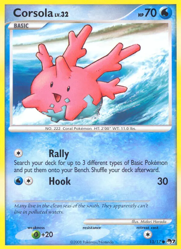 Corsola — carte 13 de l’extension POP Série 7