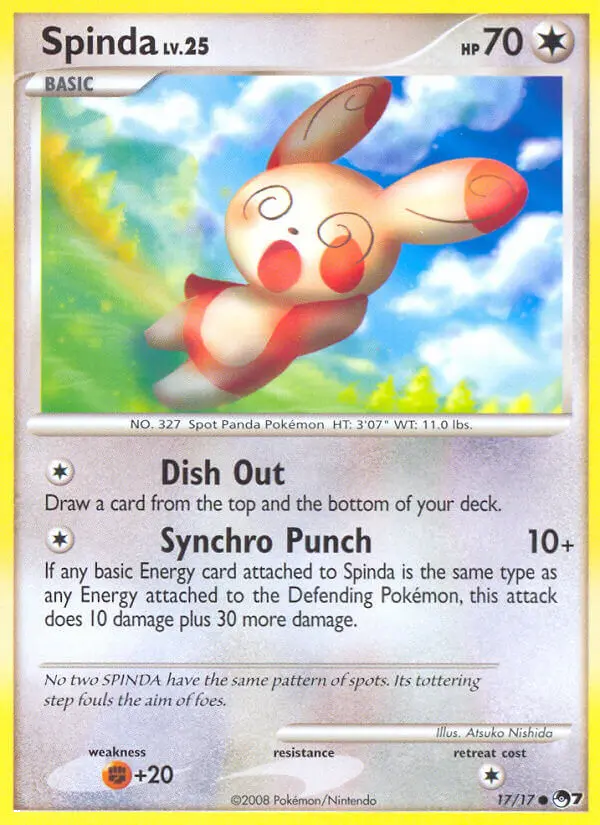Spinda — carte 17 de l’extension POP Série 7