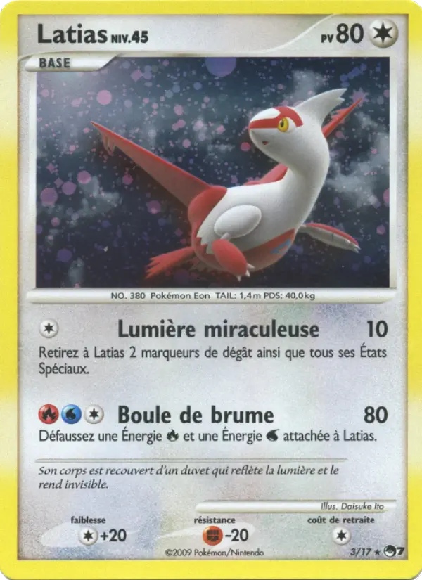 Latias — carte 3 de l’extension POP Série 7