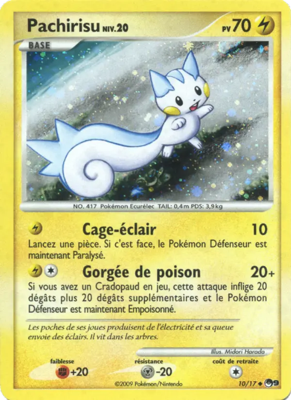 Pachirisu — carte 10 de l’extension POP Série 9