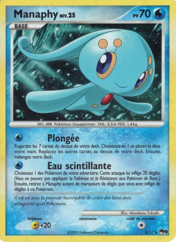Manaphy — carte 2 de l’extension POP Série 9