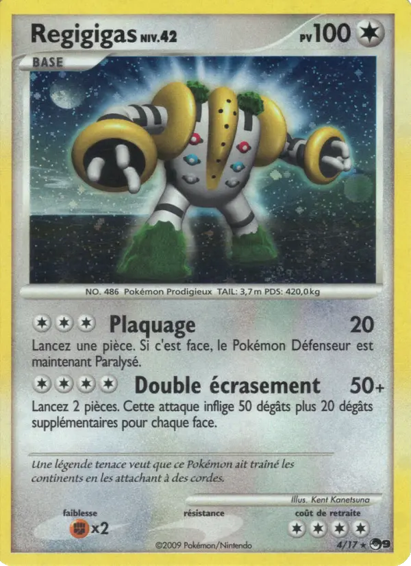 Regigigas — carte 4 de l’extension POP Série 9