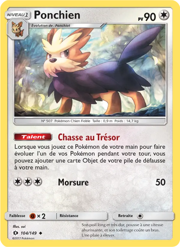 Ponchien — carte 104 de l’extension Soleil et Lune