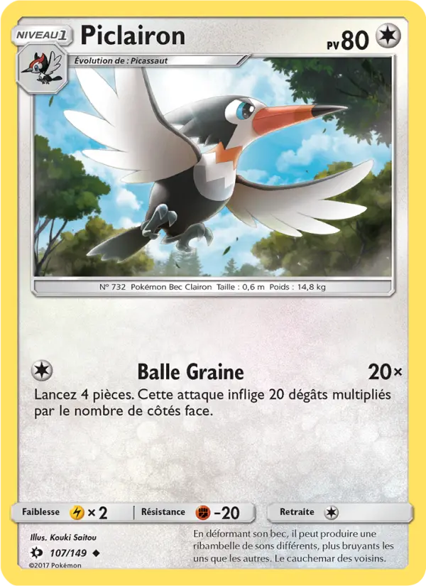 Piclairon — carte 107 de l’extension Soleil et Lune