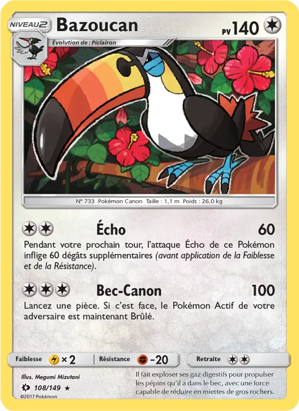 Bazoucan — carte 108 de l’extension Soleil et Lune