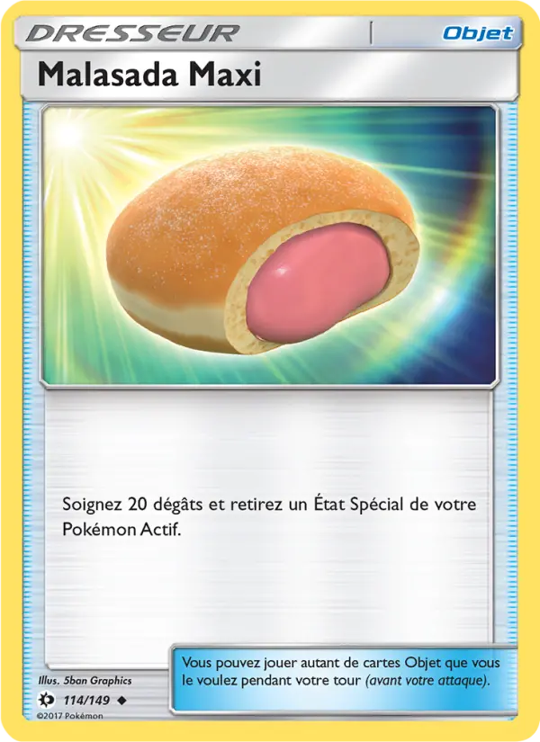 Malasada Maxi — carte 114 de l’extension Soleil et Lune