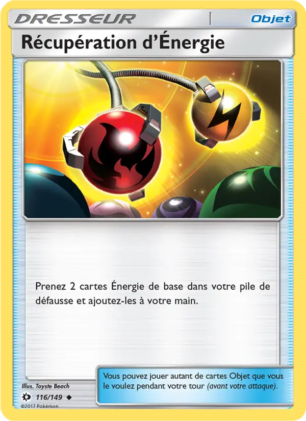 Récupération d’Énergie — carte 116 de l’extension Soleil et Lune