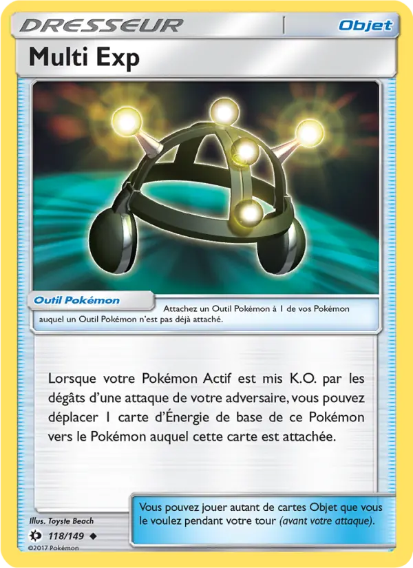 Multi Exp — carte 118 de l’extension Soleil et Lune