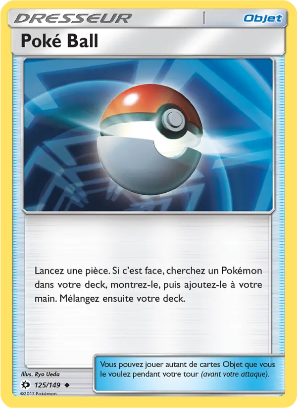 Poké Ball — carte 125 de l’extension Soleil et Lune