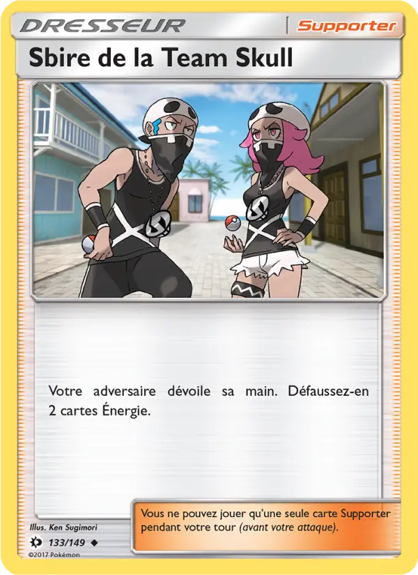 Sbire de la Team Skull — carte 133 de l’extension Soleil et Lune