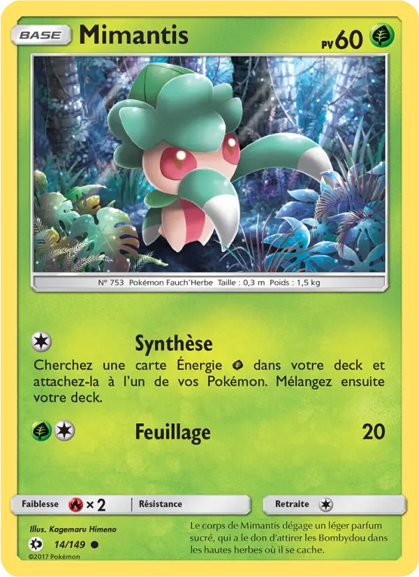 Mimantis — carte 14 de l’extension Soleil et Lune