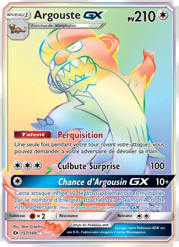 Argouste GX — carte 157 de l’extension Soleil et Lune