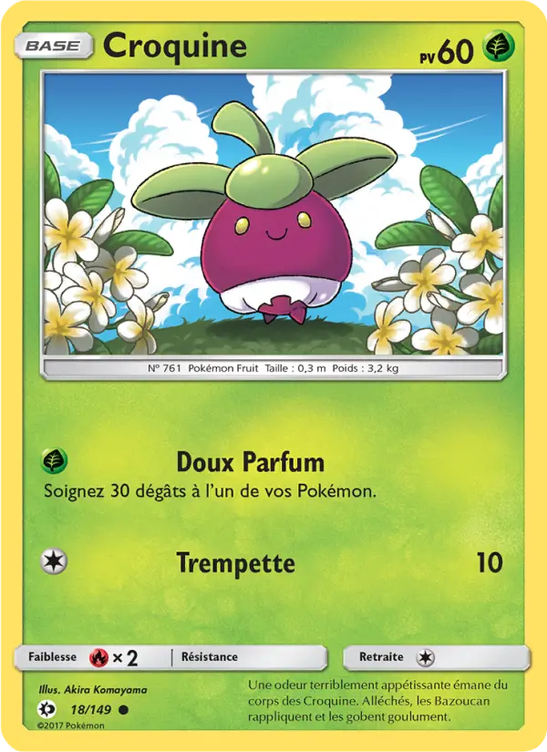 Croquine — carte 18 de l’extension Soleil et Lune