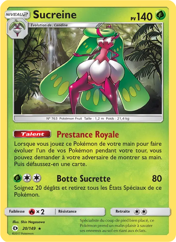 Sucreine — carte 20 de l’extension Soleil et Lune