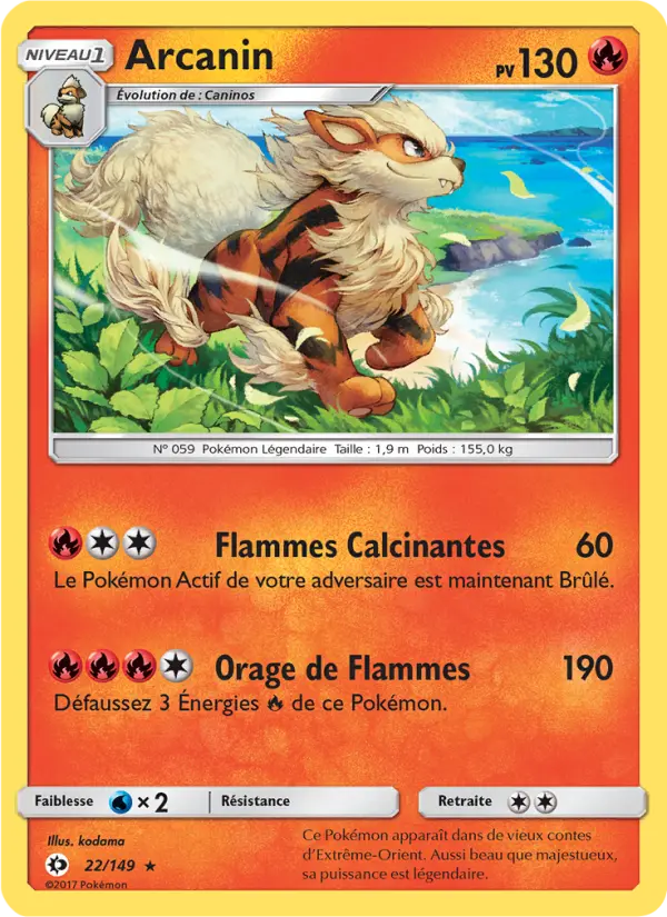 Arcanin — carte 22 de l’extension Soleil et Lune