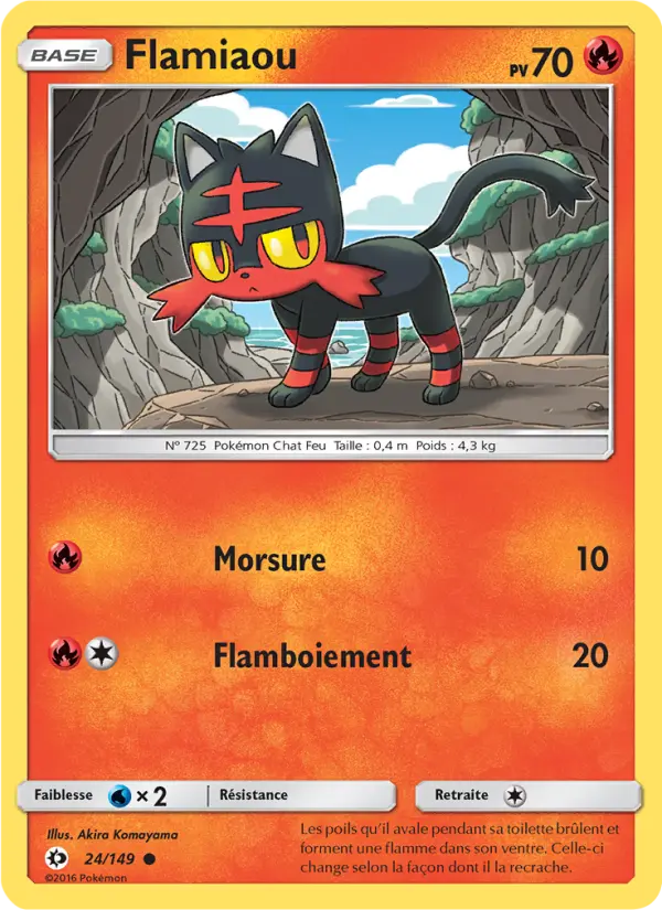 Flamiaou — carte 24 de l’extension Soleil et Lune