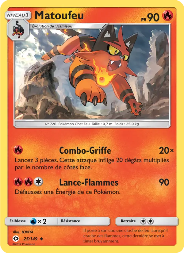 Matoufeu — carte 25 de l’extension Soleil et Lune