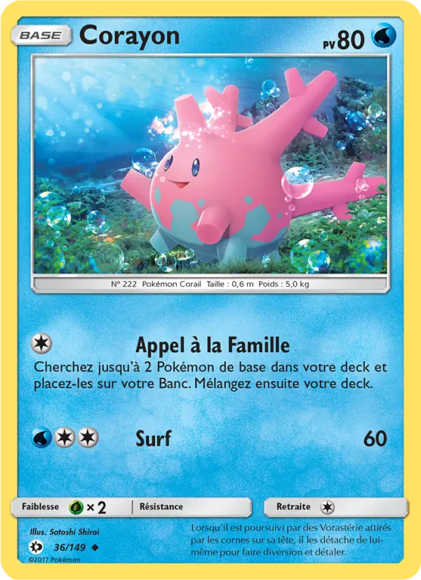 Corayon — carte 36 de l’extension Soleil et Lune