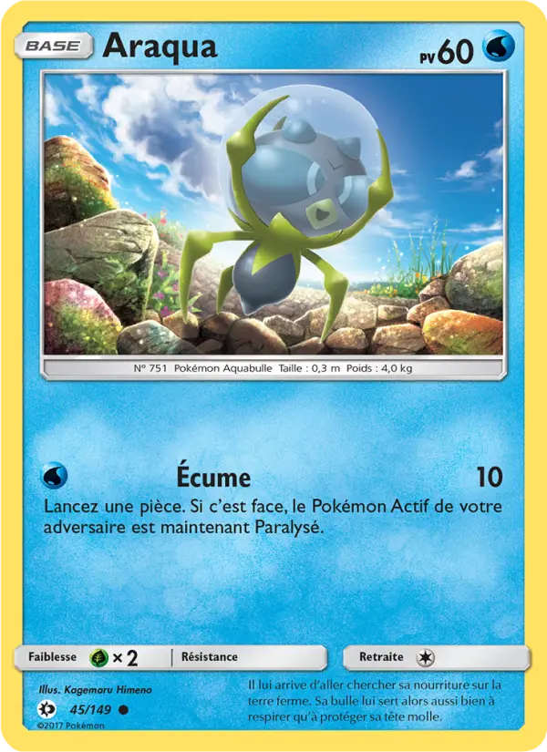 Araqua — carte 45 de l’extension Soleil et Lune