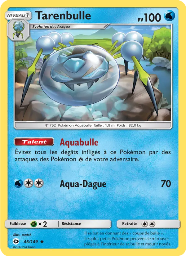 Tarenbulle — carte 46 de l’extension Soleil et Lune