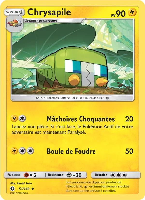 Chrysapile — carte 51 de l’extension Soleil et Lune