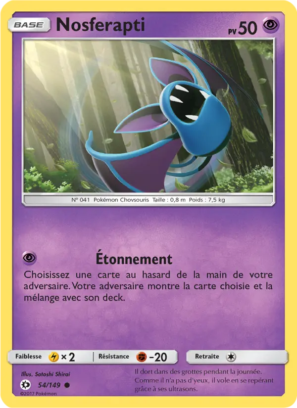 Nosferapti — carte 54 de l’extension Soleil et Lune