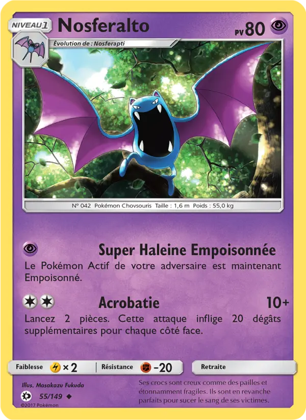 Nosferalto — carte 55 de l’extension Soleil et Lune
