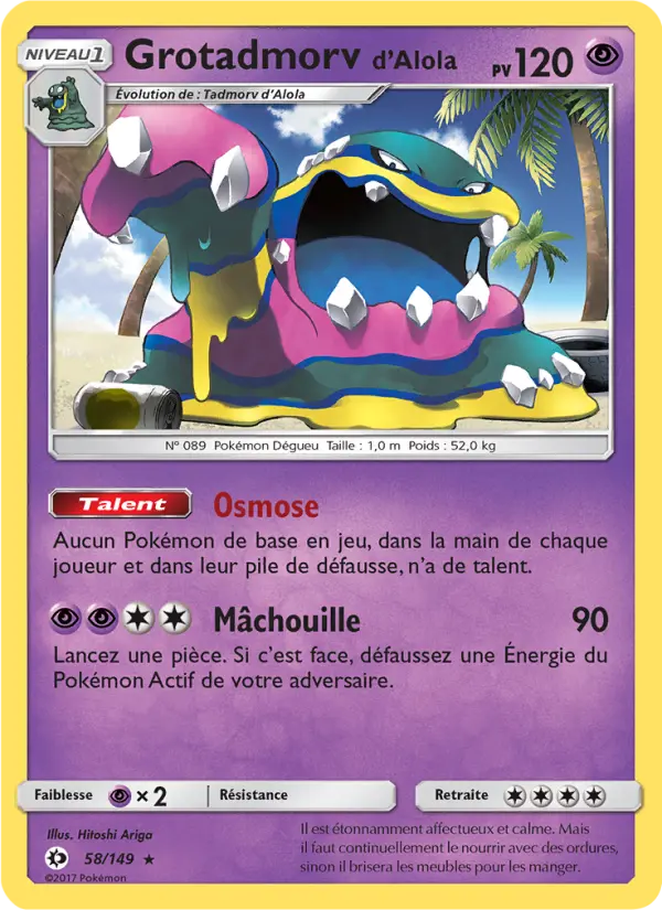 Grotadmorv d’Alola — carte 58 de l’extension Soleil et Lune