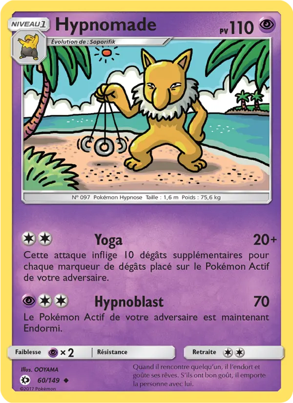 Hypnomade — carte 60 de l’extension Soleil et Lune