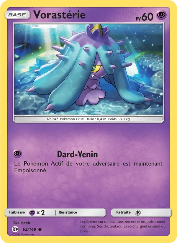 Vorastérie — carte 62 de l’extension Soleil et Lune