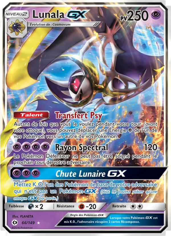Lunala GX — carte 66 de l’extension Soleil et Lune
