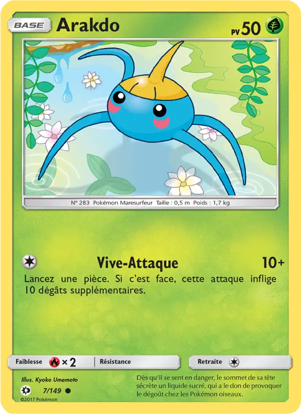 Arakdo — carte 7 de l’extension Soleil et Lune