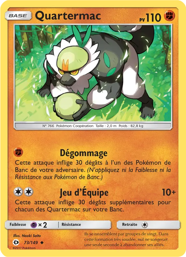 Quartermac — carte 73 de l’extension Soleil et Lune