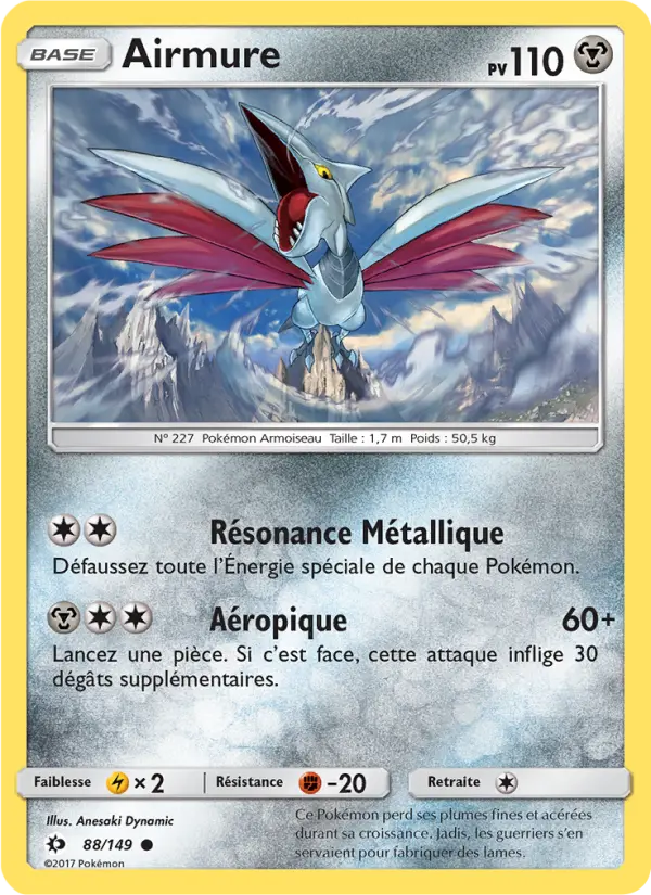 Airmure — carte 88 de l’extension Soleil et Lune