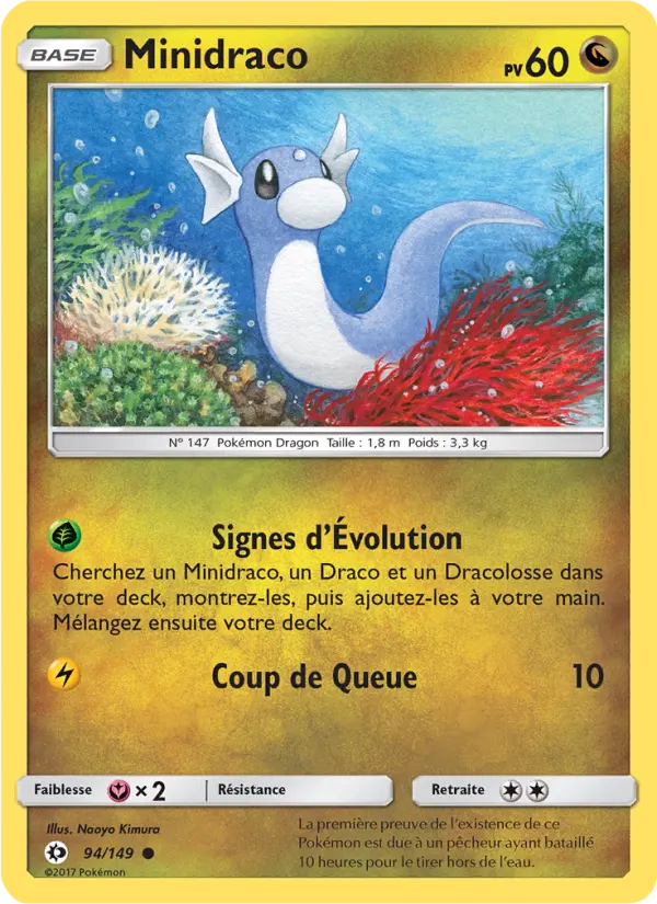 Minidraco — carte 94 de l’extension Soleil et Lune