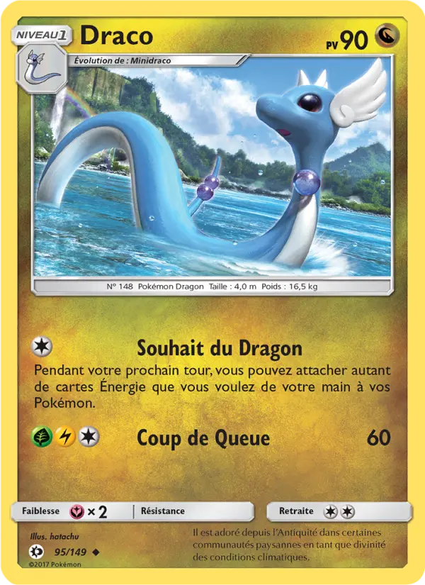 Draco — carte 95 de l’extension Soleil et Lune