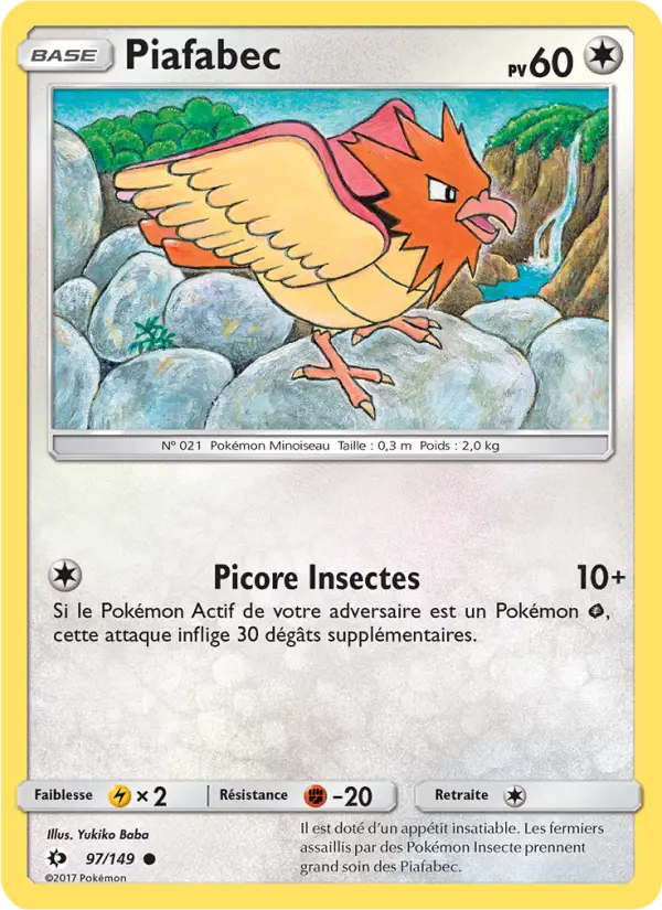 Piafabec — carte 97 de l’extension Soleil et Lune