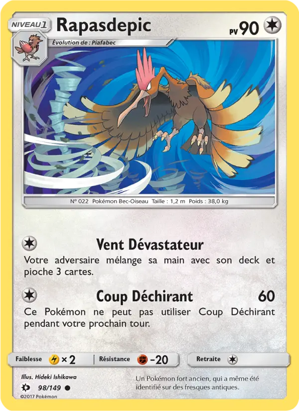 Rapasdepic — carte 98 de l’extension Soleil et Lune