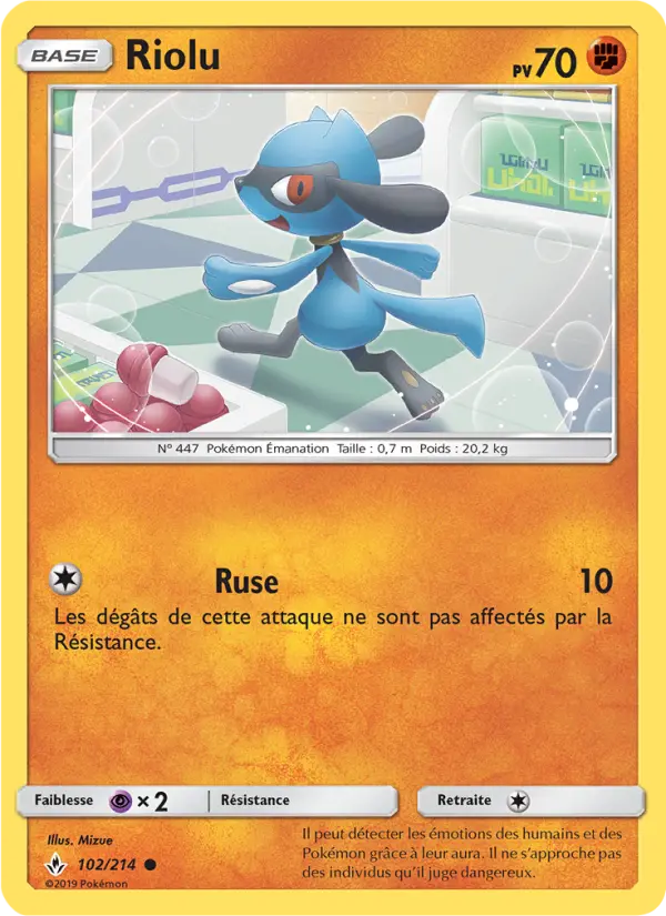 Riolu — carte 102 de l’extension Alliance Infaillible