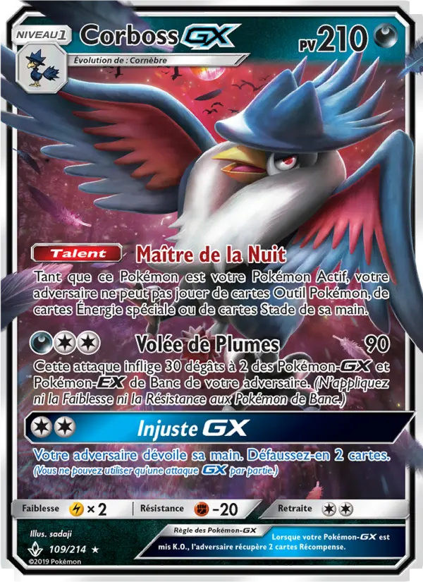 Corboss GX — carte 109 de l’extension Alliance Infaillible