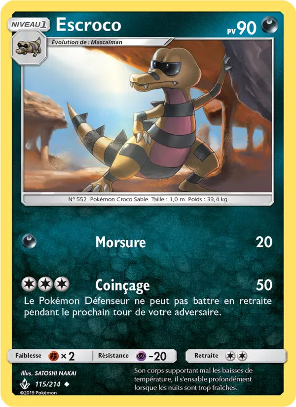 Escroco — carte 115 de l’extension Alliance Infaillible