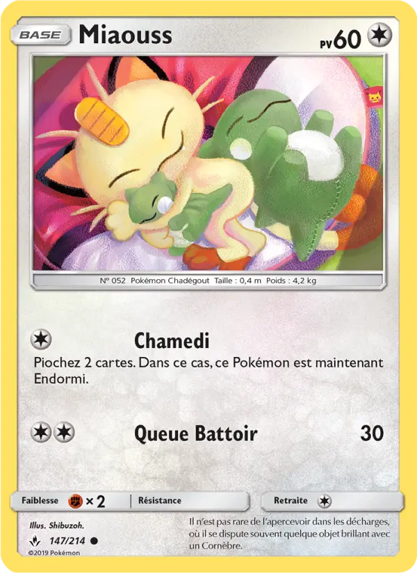 Miaouss — carte 147 de l’extension Alliance Infaillible