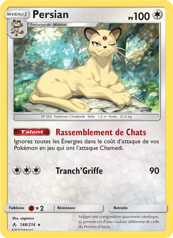 Persian — carte 148 de l’extension Alliance Infaillible