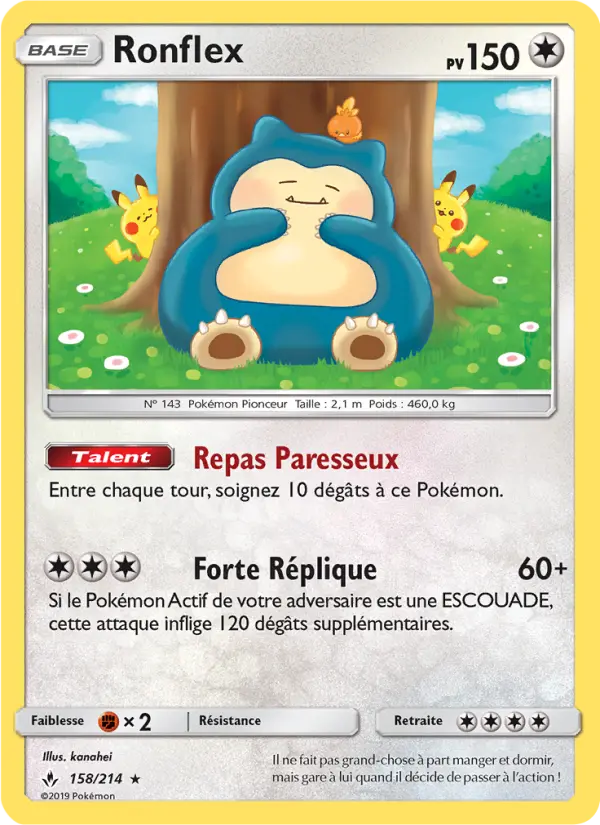 Ronflex — carte 158 de l’extension Alliance Infaillible