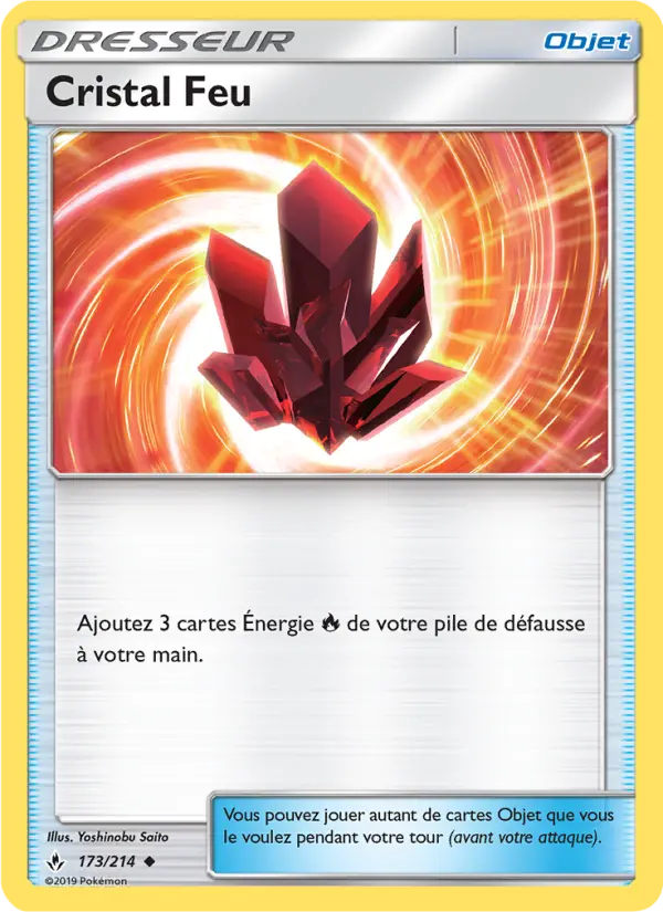 Cristal Feu — carte 173 de l’extension Alliance Infaillible