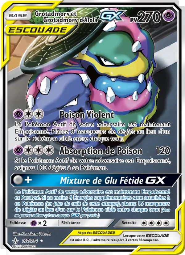 Grotadmorv et Grotadmorv d’Alola GX — carte 197 de l’extension Alliance Infaillible