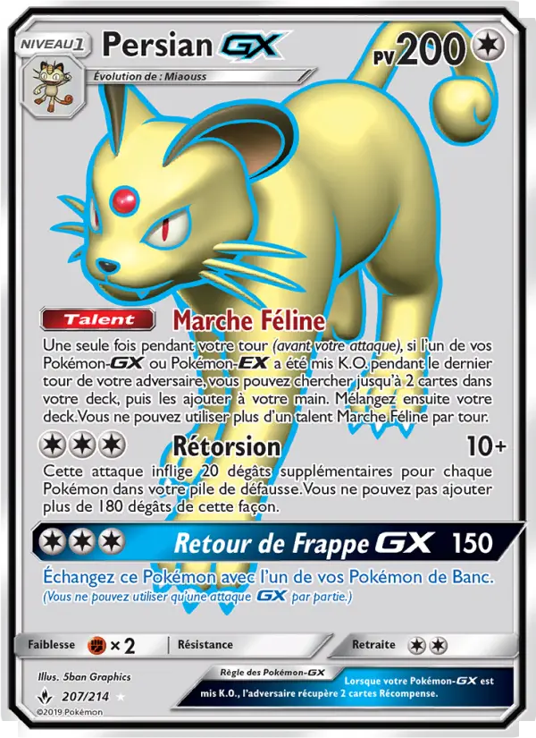 Persian GX — carte 207 de l’extension Alliance Infaillible