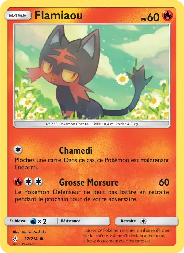 Flamiaou — carte 27 de l’extension Alliance Infaillible