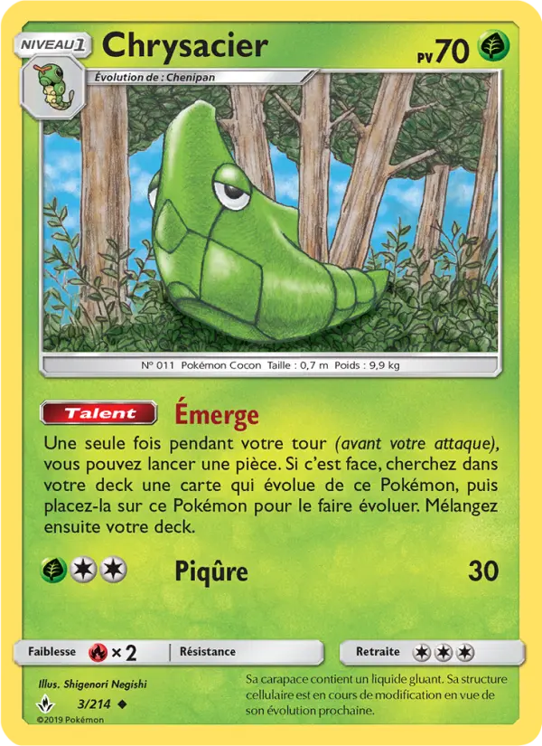 Chrysacier — carte 3 de l’extension Alliance Infaillible